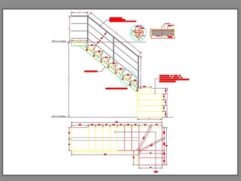 Escada Em Autocad Baixar Cad Kb Bibliocad