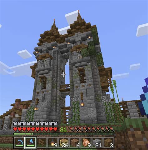 I finished the entrance to my castle [Interior View] : r/Minecraft