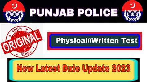 Punjab Police Jobs 2023 New Update Punjab Police Physical 2023 Punjab