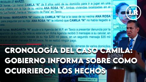 Cronolog A Del Caso Camila Gobierno Informa Sobre Como Ocurrieron Los