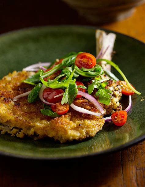 Veal Chop Milanese With Arugula Salad Recipe From Michael Symons Live