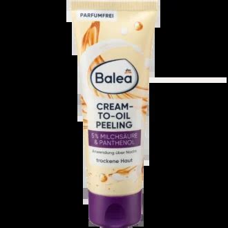 Balea Peeling Cream To Oil Overnight 75ml German Drugstore