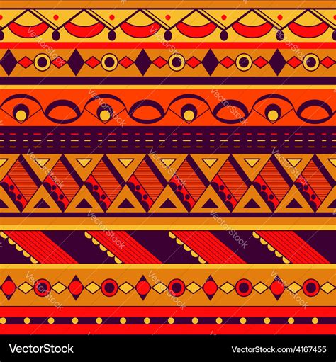 Seamless ethnic background Royalty Free Vector Image