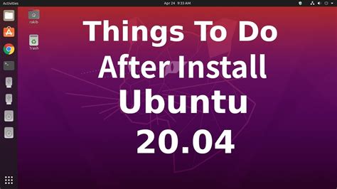 Things To Do After Install Ubuntu Lts Youtube