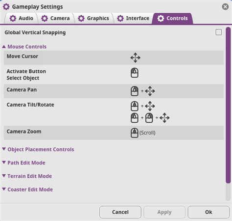 Controls Planet Coaster Wiki Fandom Powered By Wikia