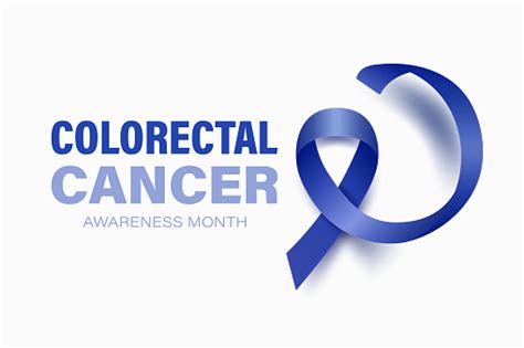 Colorectal Cancer Banner Card Placard With Vector 3d Realistic Dark