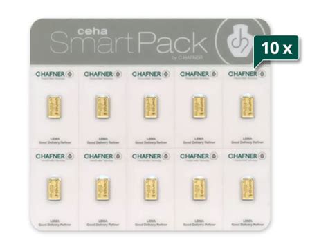 10 X 10 X 2 G Goldbarren C Hafner SmartPack