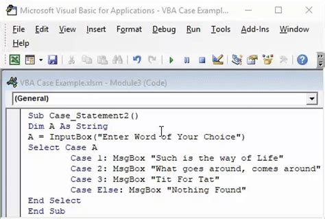 Vba Case How To Use Excel Vba Case Statement With Examples