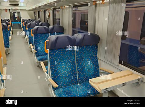 Passenger Train interior Stock Photo - Alamy