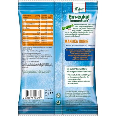 Em Eukal Immunstark Manuka Honig Bonbons G Online Kaufen