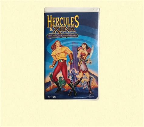 1997 Hercules And Xena The Battle For Mount Olympus Vhs 90s Animated Movie Vhs Tape With Original