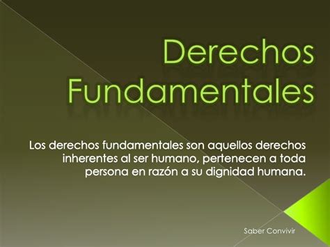 Derechos Fundamentales