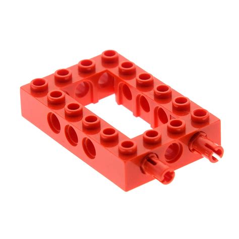 X Lego Technic Bau Rahmen Rot X Lochstein Pins C