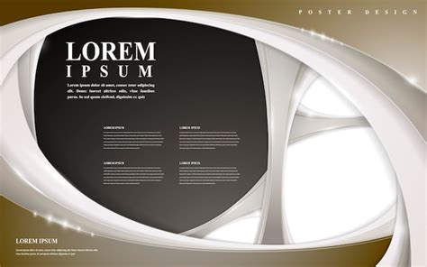 Design de modelo de pôster moderno Vetor Premium