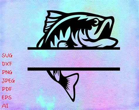 Fish Monogram Svg Fish Svg File Fishing Svg Fishing Etsy In 2021