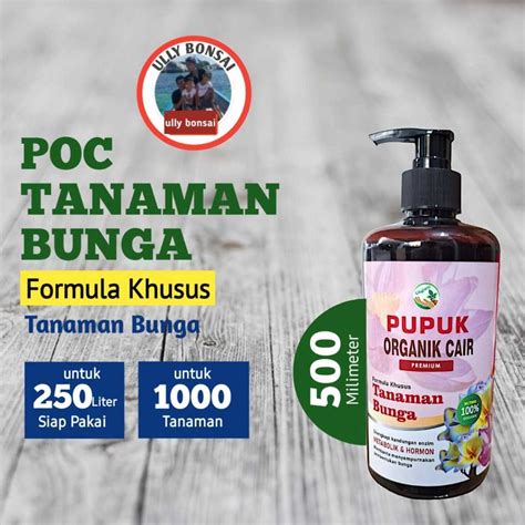 Jual Pupuk Organik Cair Tanaman Bunga 500 Ml POC Cityfarm Pelebat Bunga