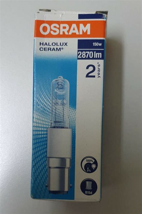 Osram Halogenlampe Halolux Ceram 64499 B15d 230V 150W NEU OVP Tobias