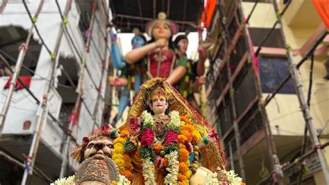 Indias Biggest Durga Visarjan 2022 Gulab Srinivas Durga Mata Shobha