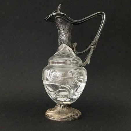 Carafe En Cristal Art Nouveau Topazio Art Flagey Kunsthandel Berlin