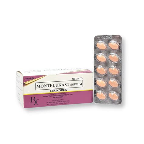 Leukorex Montelukast Sodium 10mg Film Coated Tablet 1s Price In The