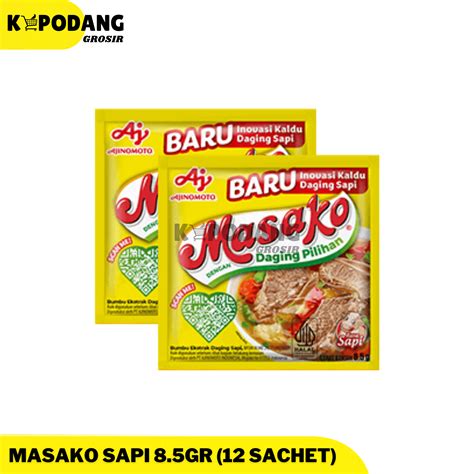 Masako Bumbu Penyedap 9gr Ayam Sapi Sachet Renceng Lazada Indonesia