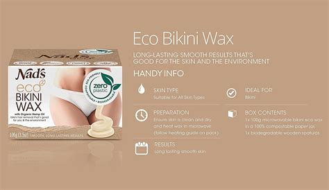 Eco Friendly Bikini Wax Kit Vegan Hard Wax Microwaveable Plastic Free G Spatula