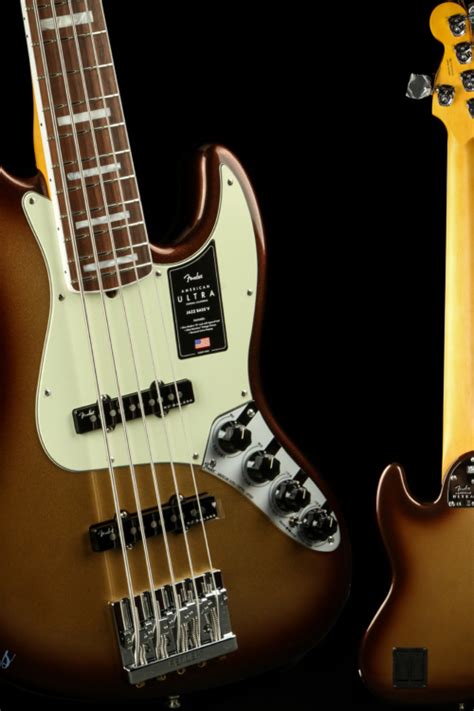 Fender American Ultra Jazz Bass V Mocha Burst Eddie S Guitars