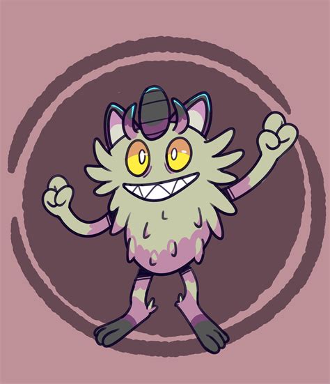 Galarian Meowth Doodle By Badfuturemetal On Deviantart