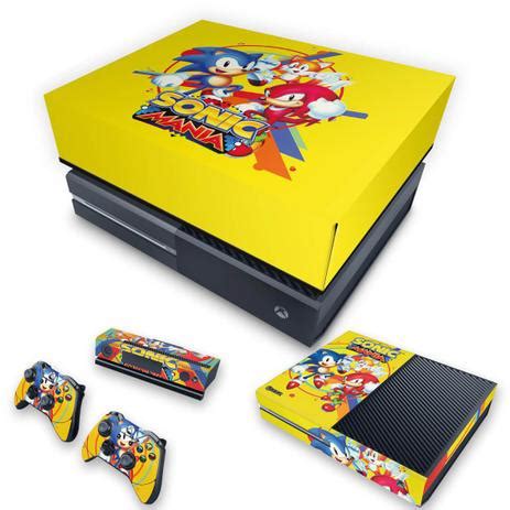 Capa Anti Poeira e Skin Compatível Xbox One Fat Sonic Mania Pop