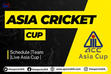 Cricket Asia Cup Live Sponsors Points Table Standings And