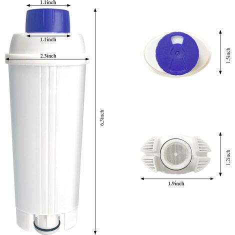 Dlsc Filtres Eau Pour Machine Caf Avec Amortisseur En Charbon