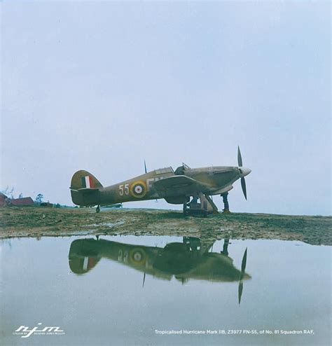 Tropicalised Hurricane Mark IIB Z3977 FN 55 Of No 81 Squadron RAF