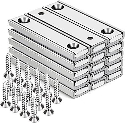 Neodymium Bar Magnet With Countersunk Holes Rectangular Disc Magnet