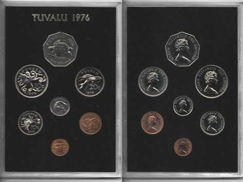 1 88 Dollar 7 Münzen Tuvalu Coin Set 1976 Ma Shops