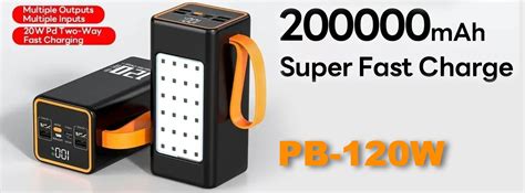 Високоємний павербанк 100/200Ah із швидкою зарядкою