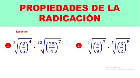 Propiedades De La Radicaci N Como Modificar O Cambiar El Ndice De