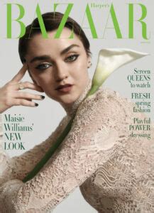 Cover Girl THE NEW LOOK Star Maisie Williams For British HARPER S