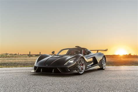 Exposed Carbon Red Accents Venom F5 Revolution Roadster Venom F5