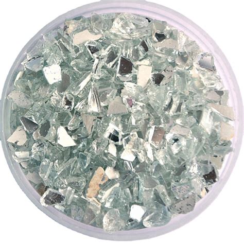 Recycled Crushed Silver Broken Mirror Broken Glass Decor Crystal