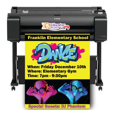 Full Color Poster Printer Package with Fluorescent Ink