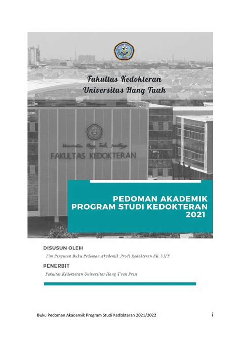 PDF Buku Pedoman Akademik Program Studi Kedokteran 2021 2022