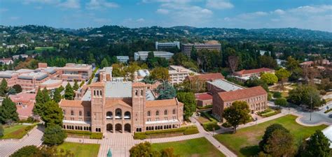 Aerial View Of The Royce Hall At The University Of California Los