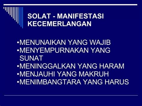 Kecemerlangan Mengikut Perspektif Islam PPT