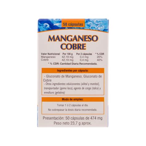 Neo Manganeso cobre 50cáps PromoFarma