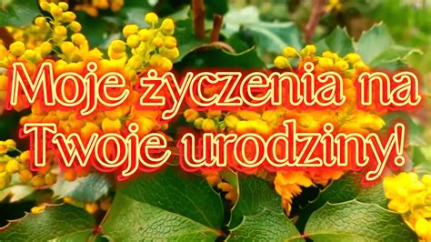 Piękne życzenia Urodzinowe💖muzyczna Kartka Urodzinowa💖 Youtube