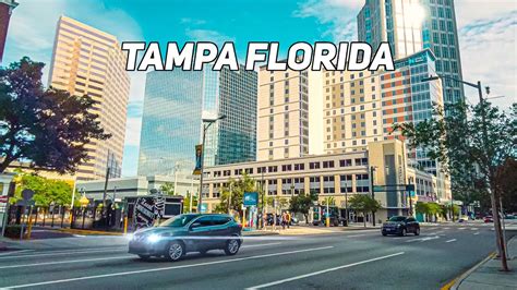 TAMPA FLORIDA 4K Street Walking Tour YouTube