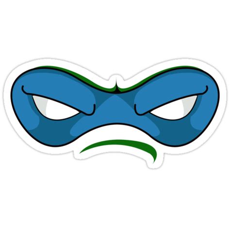 "Teenage Mutant Ninja Turtles - LEONARDO MASK" Stickers by aditmawar | Redbubble