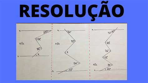 Exercicios De Retas Paralelas Cortadas Por Transversais