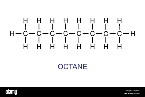 Octane Skeletal Structure