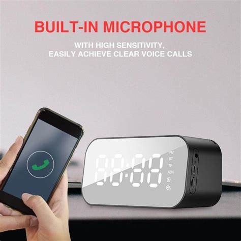 Havit M3 Wireless LED Alarm Clock Wireless Bluetooth Speaker Cut